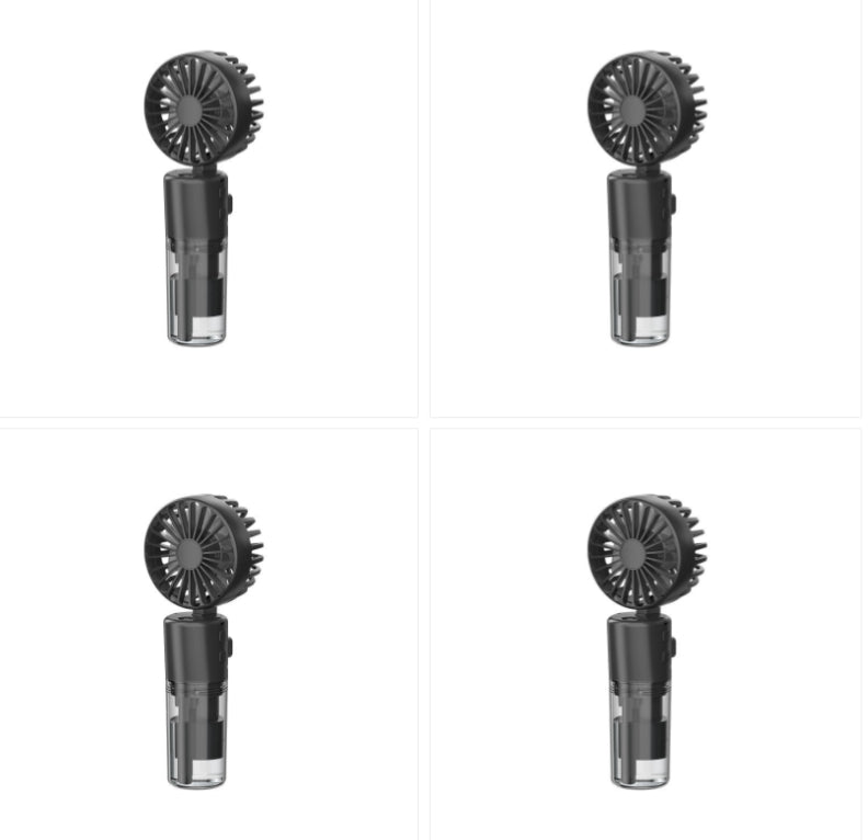 Portable Handheld Spray Fan 4-Speed Water Spray Mist Fan Summer Cooling Artifact USB Charging Summer Supplies Outdoor Mini Fan