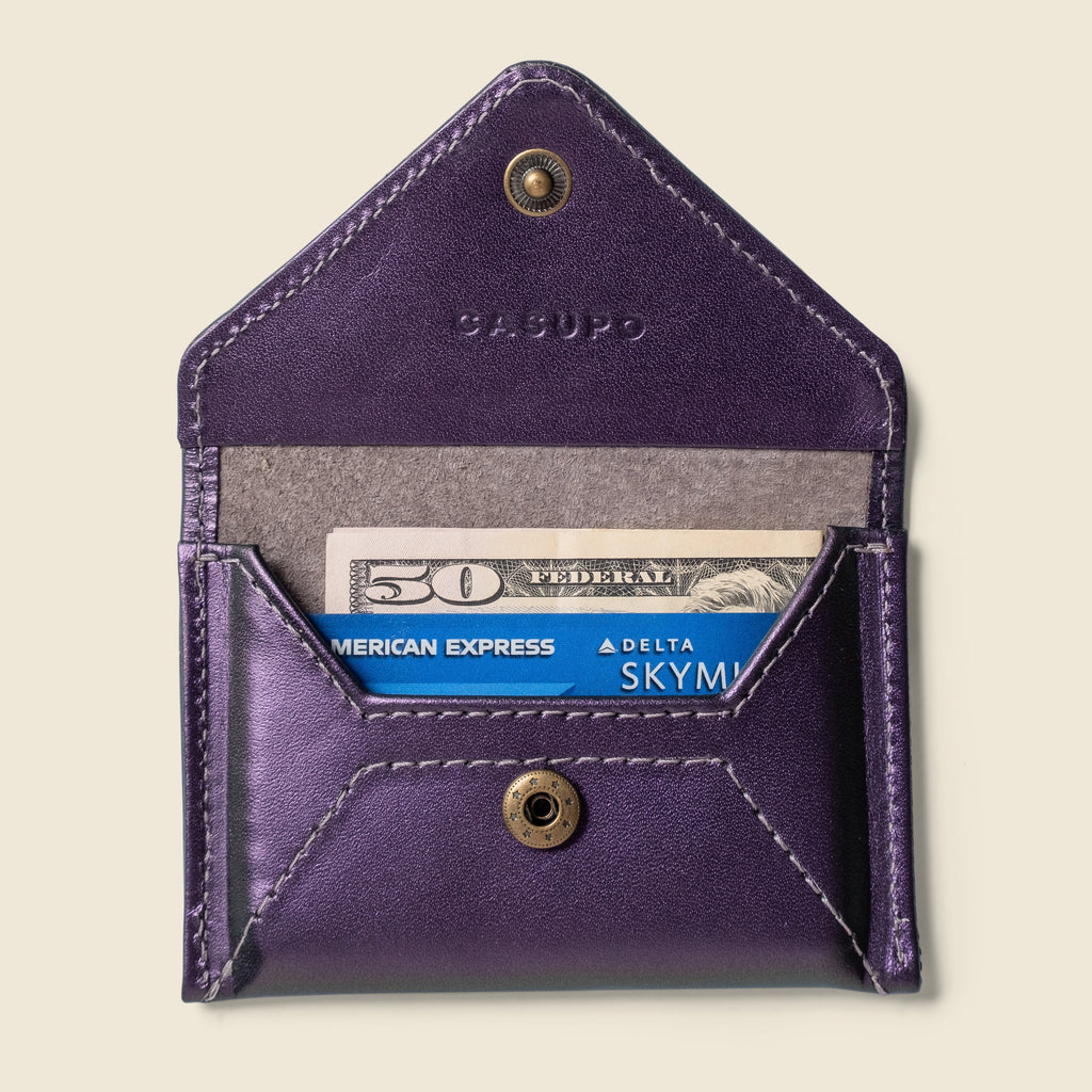 Mini Envelope Wallet With RFID protection - Iridescent