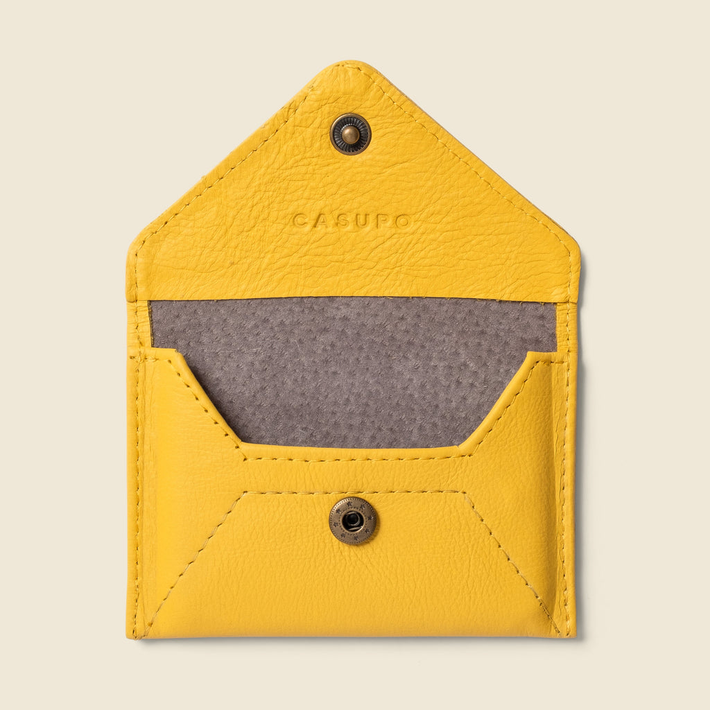 Mini Envelope Wallet With RFID protection - Sunny Yellow