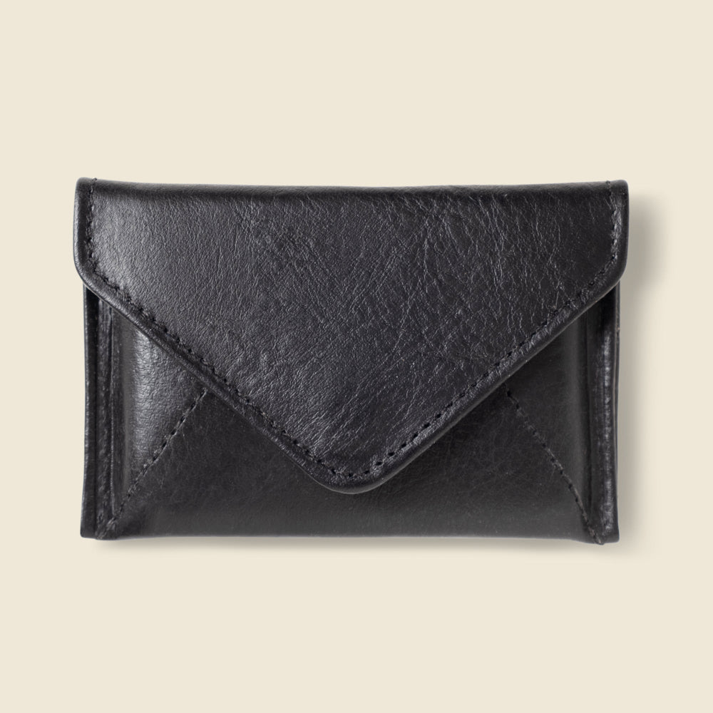 Mini Envelope Wallet with RFID Protection - Black