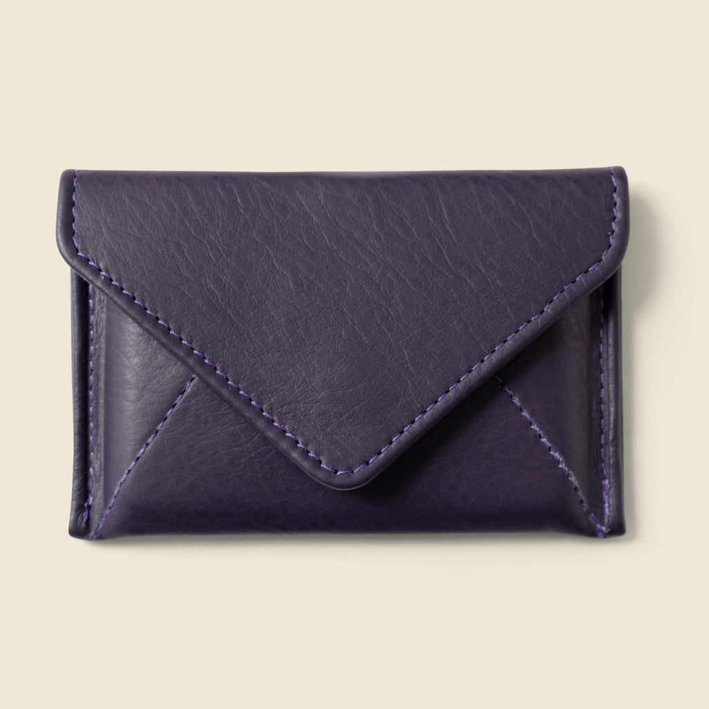 Mini Envelope Wallet With RFID protection - Eggplant