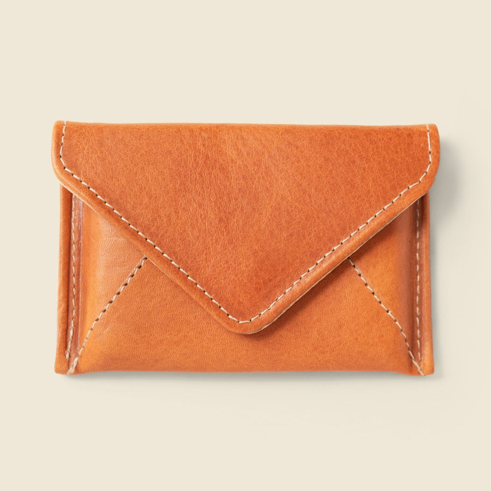 Mini Envelope Wallet with RFID Protection - Natural