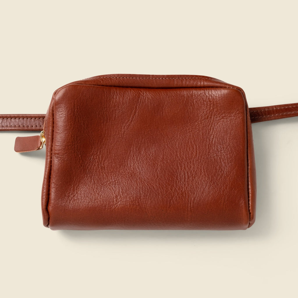 Leather Fanny Pack - Chocolate
