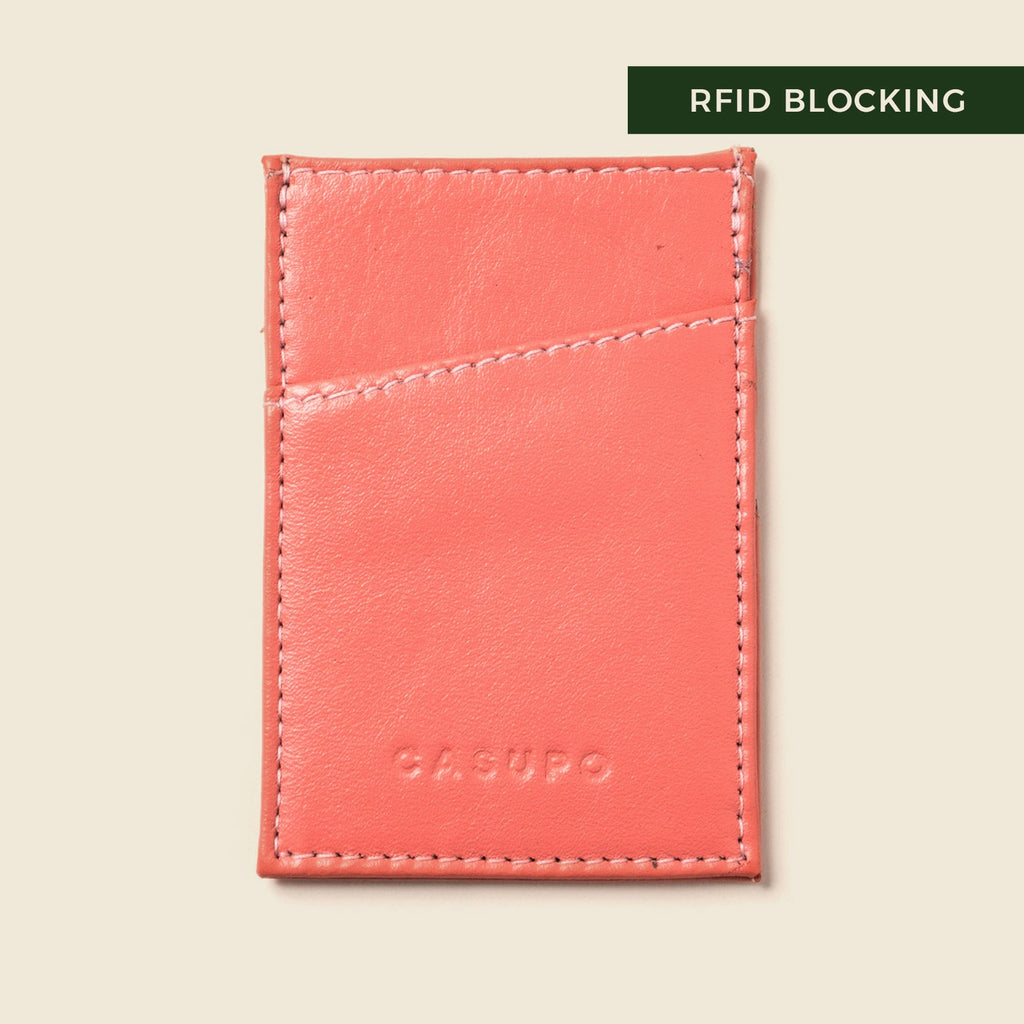 Minimalist Wallet With RFID Protection - Pastel Pink