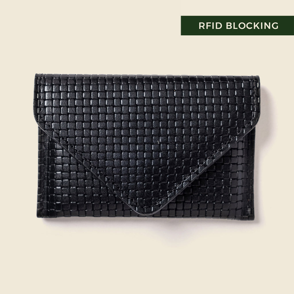 Mini Envelope Wallet With RFID protection - Black Limited Edition