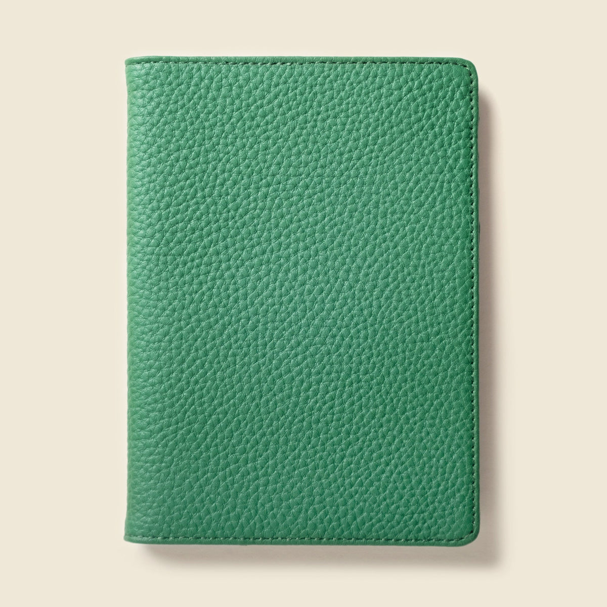 Leather Passport Wallet with RFID - Green