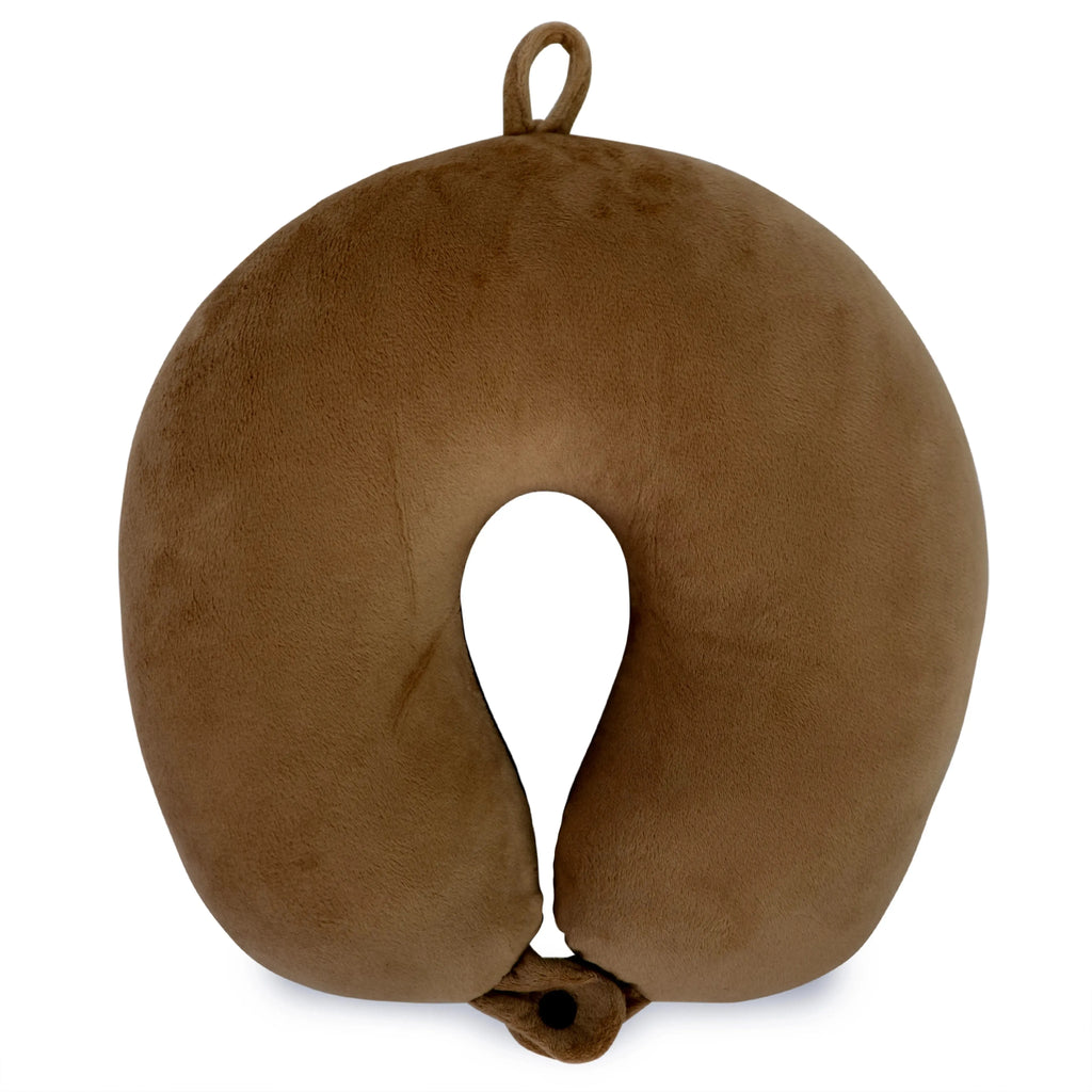 Plush Microbeads Travel Neck Pillow