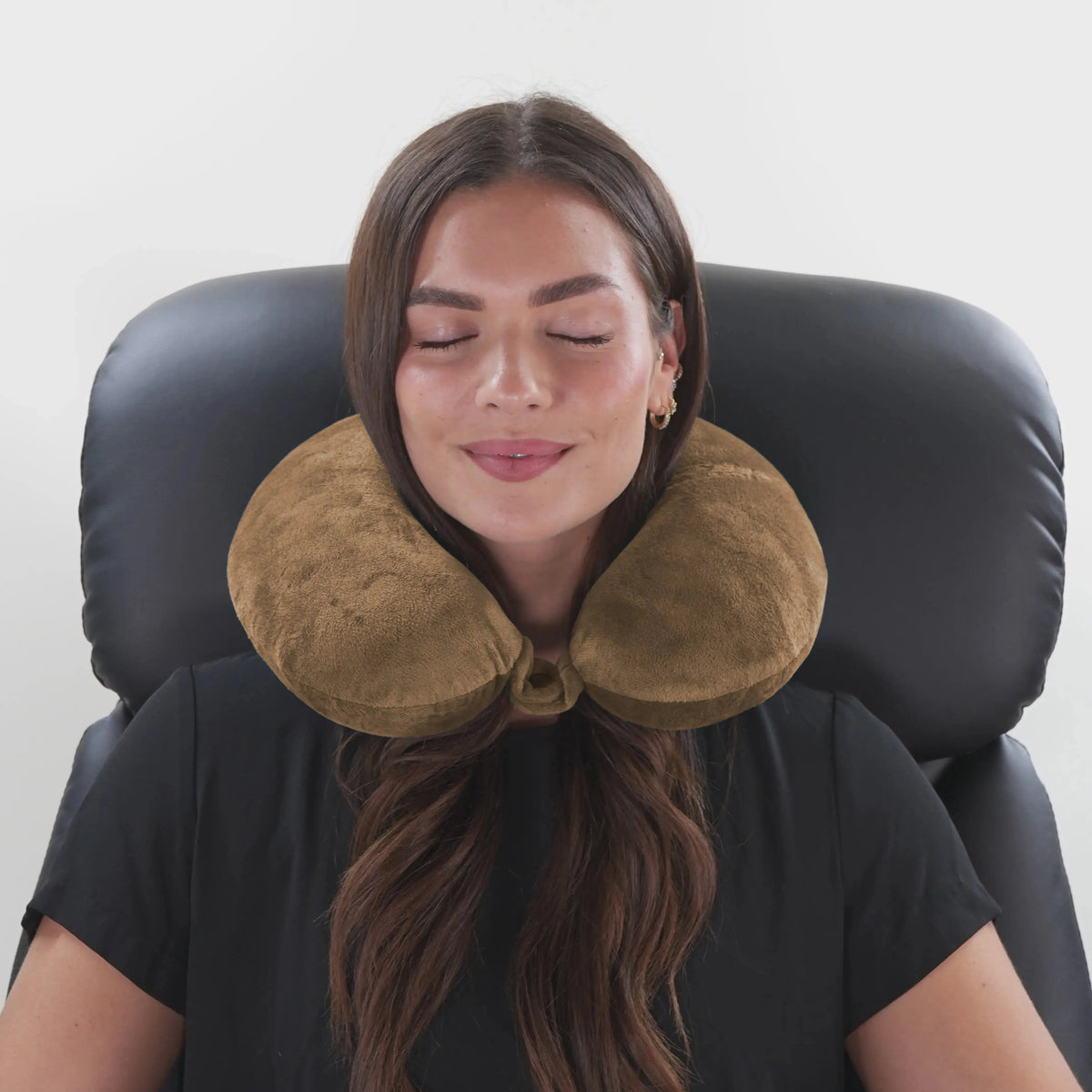 Plush Microbeads Travel Neck Pillow