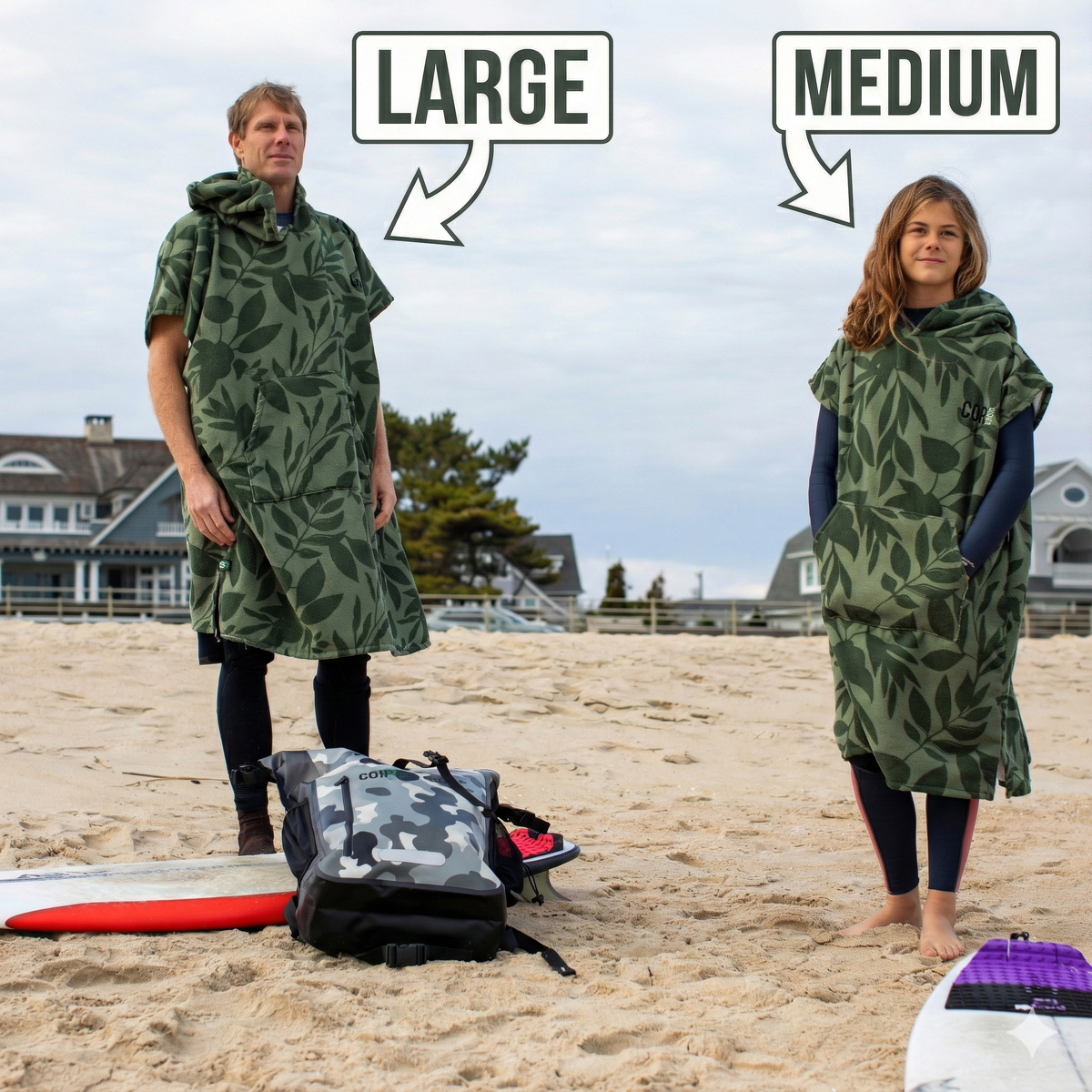 Changing Towel Poncho (Kona) Medium Size