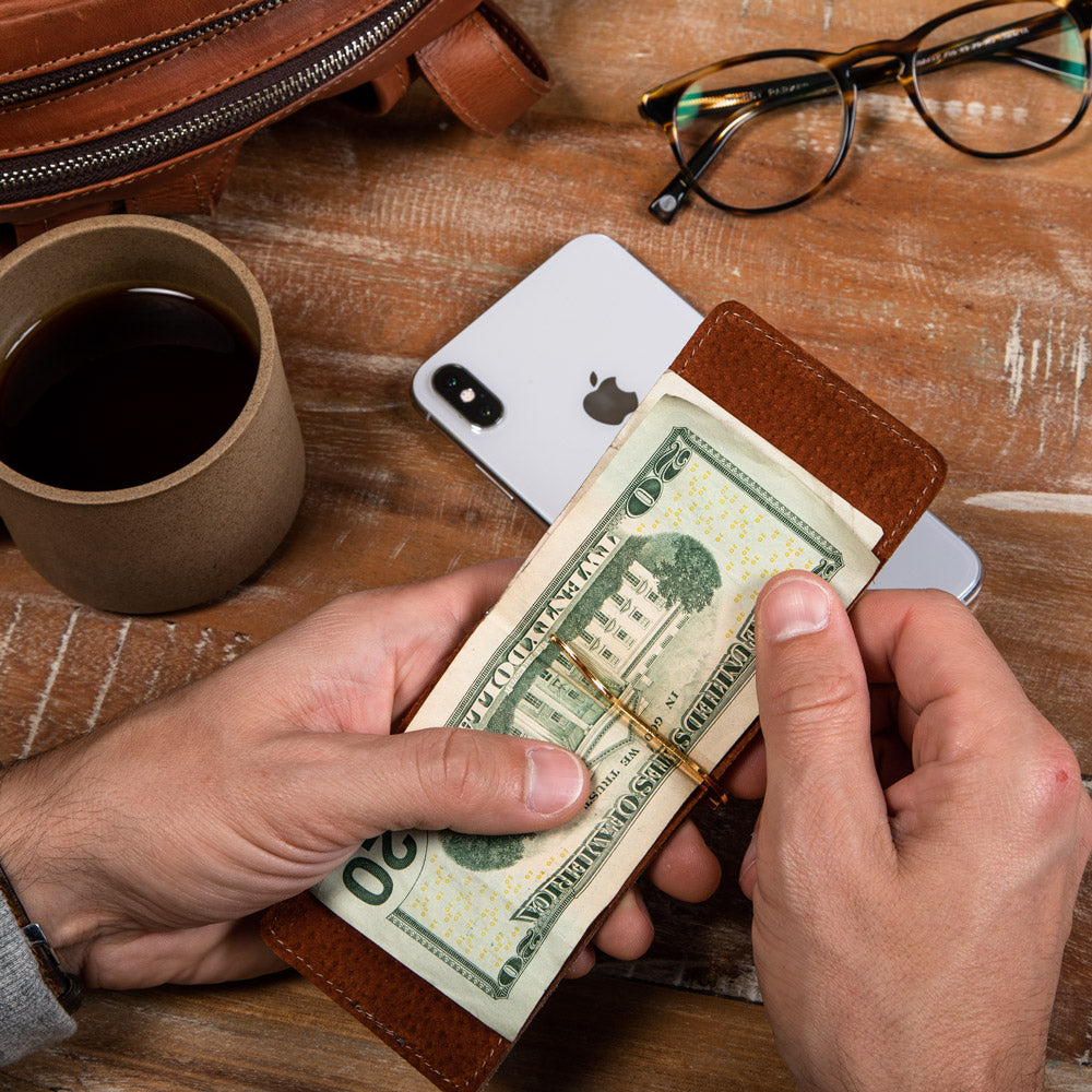 Money Clip Wallet - Natural