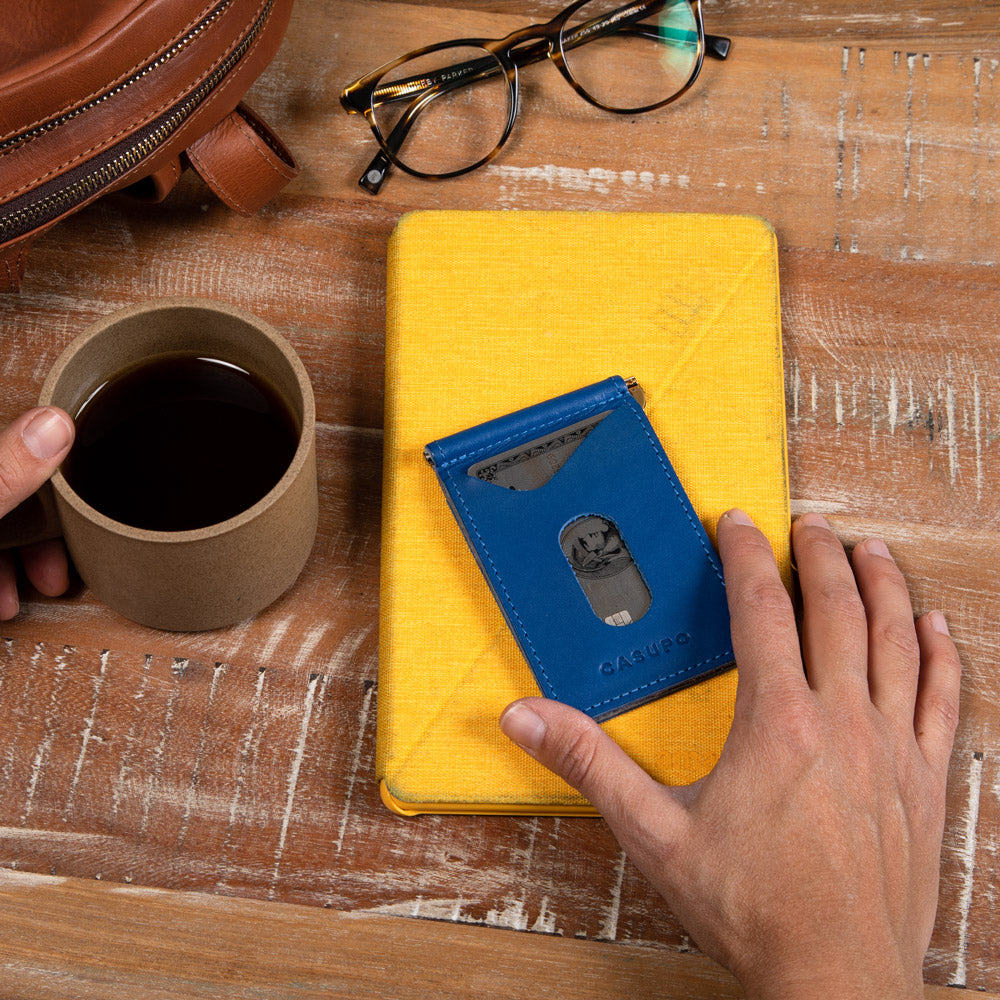 Money Clip Wallet - Cobalt